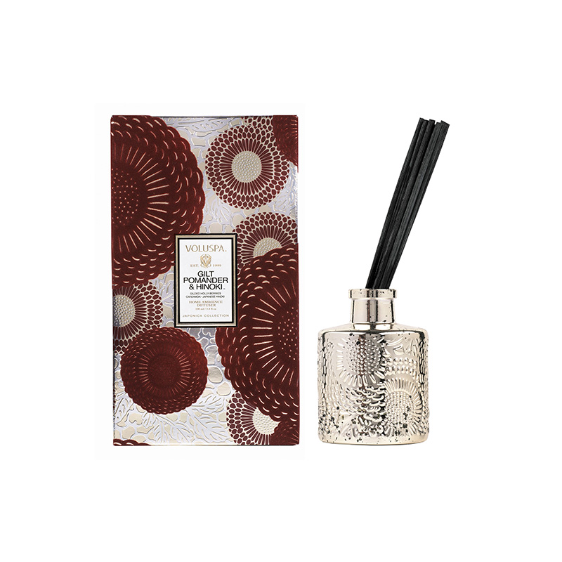 Gilt Pomander & Hinoki Híbýlailmur