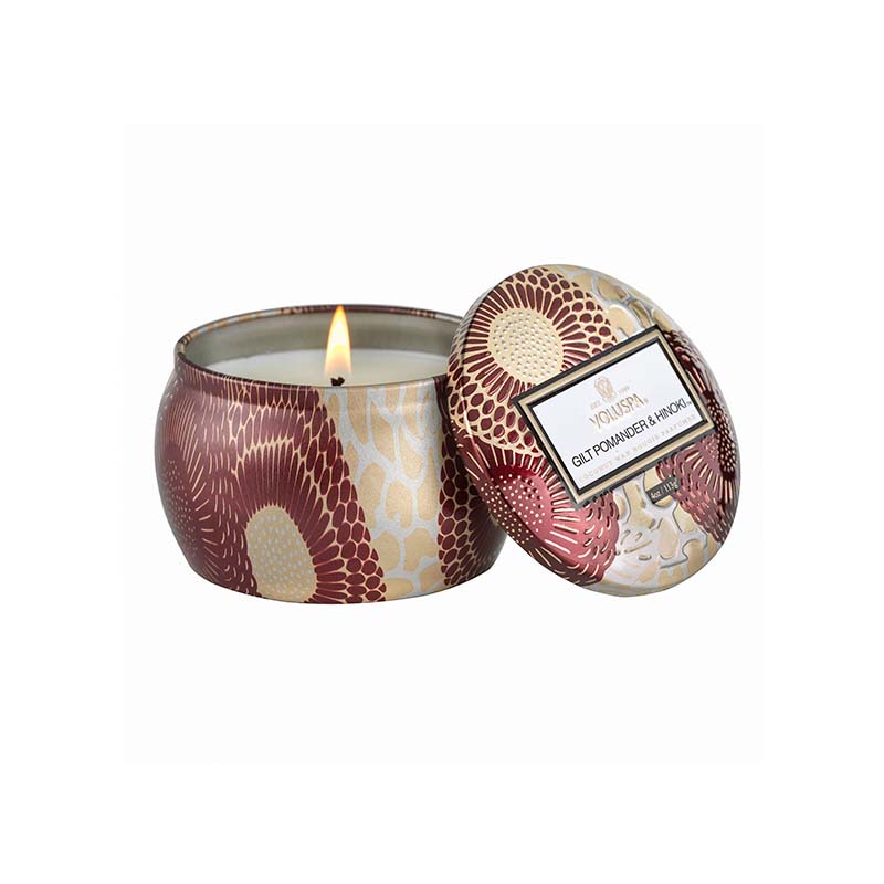 Gilt Pomander & Hinoki Mini Tin
